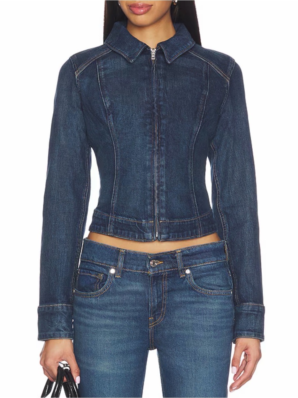 Levi's Dark Blue Skinny Jeans with Matching Denim Jacket sz S NWT 818